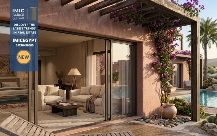 مساحة قرية هاسيندا بلو الساحل الشمالي hacienda blue north coast