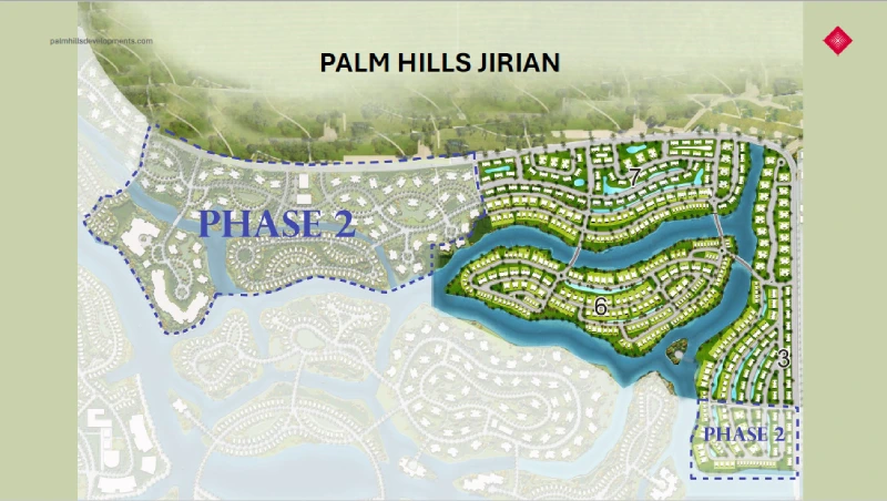 ماستر بلان مشروع جريان الشيخ زايد jirian mountain view