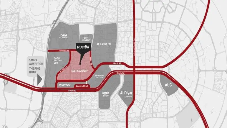 مول ملتقى التجمع الخامس Mall Multqa New Cairo مقدم 5% 2 موقع مول ملتقى التجمع الخامس