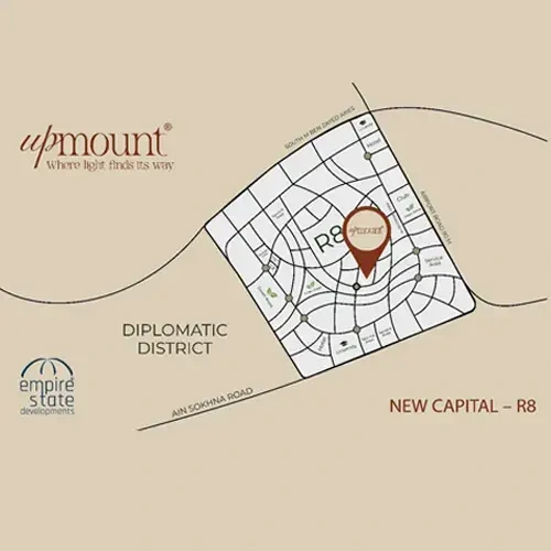 اين يقع كمبوند أب ماونت العاصمة الإدارية Upmount New Capital