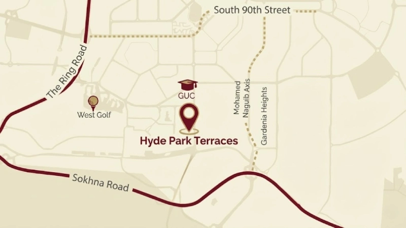 كمبوند هايد بارك تيراسيز التجمع الخامس Hyde Park Terraces New Cairo 2 اين يقع كمبوند هايد بارك تيراسيز التجمع الخامس Hyde Park Terraces New Cairo