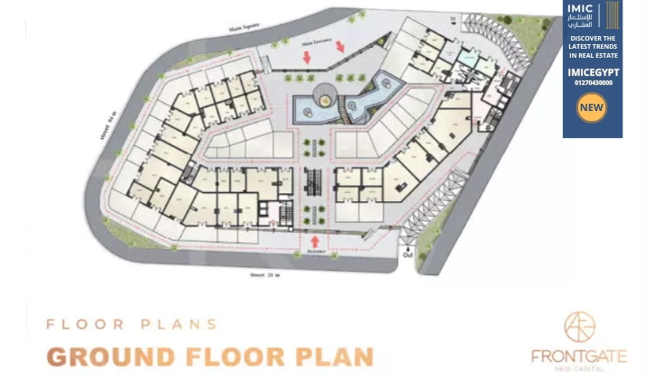 بدون مقدم مول فرونت جيت العاصمة الإدارية – Front Gate New Capital دي اتش اي