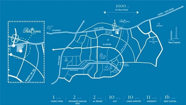 كمبوند بارك كراون التجمع الخامس Park Crown New Cairo 1 كمبوند نوماد التجمع الخامس Nomad New Cairo 1 كمبوند بارك كراون التجمع الخامس Park Crown New Cairo