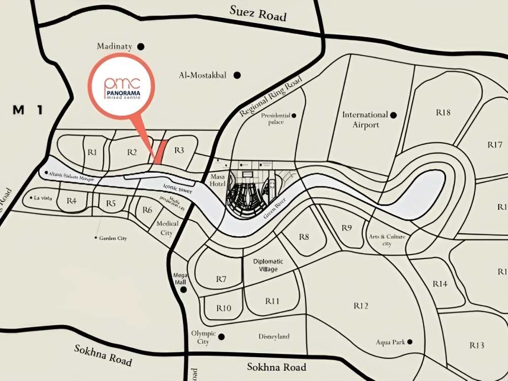 Mall PMC Tower New Capital 2 موقع مول PMC تاور العاصمة الإدارية Mall PMC Tower New Capital