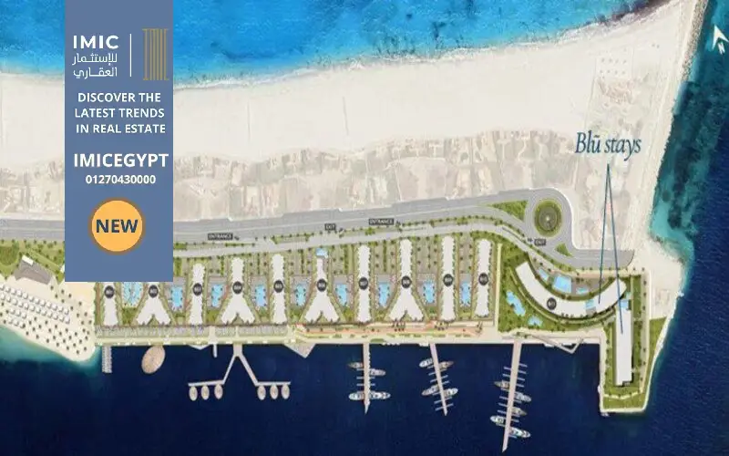 مشروع بلو ستايز الساحل الشمالي Blu Stays North Coast 2 التصميم المعماري مشروع بلو ستايز الساحل الشمالي