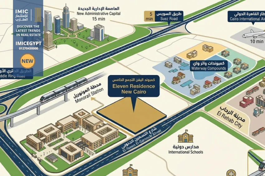 كمبوند اليفن التجمع الخامس Eleven Residence New Cairo