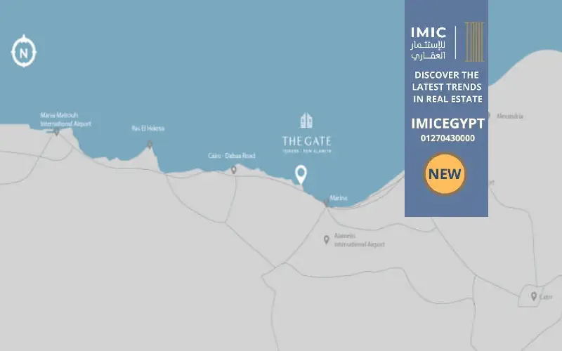 ابراج ذا جيت العلمين الجديدة The Gate Towers New Alamein 1 موقع ابراج ذا جيت العلمين الجديدة