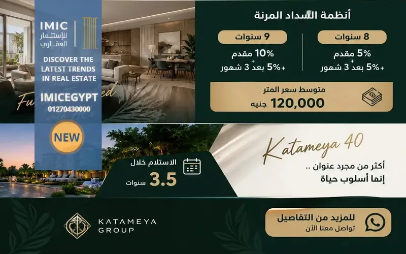 أسعار كمبوند قطامية 40 القاهرة الجديدة